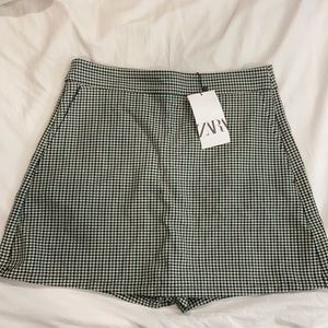 Zara plaid skort